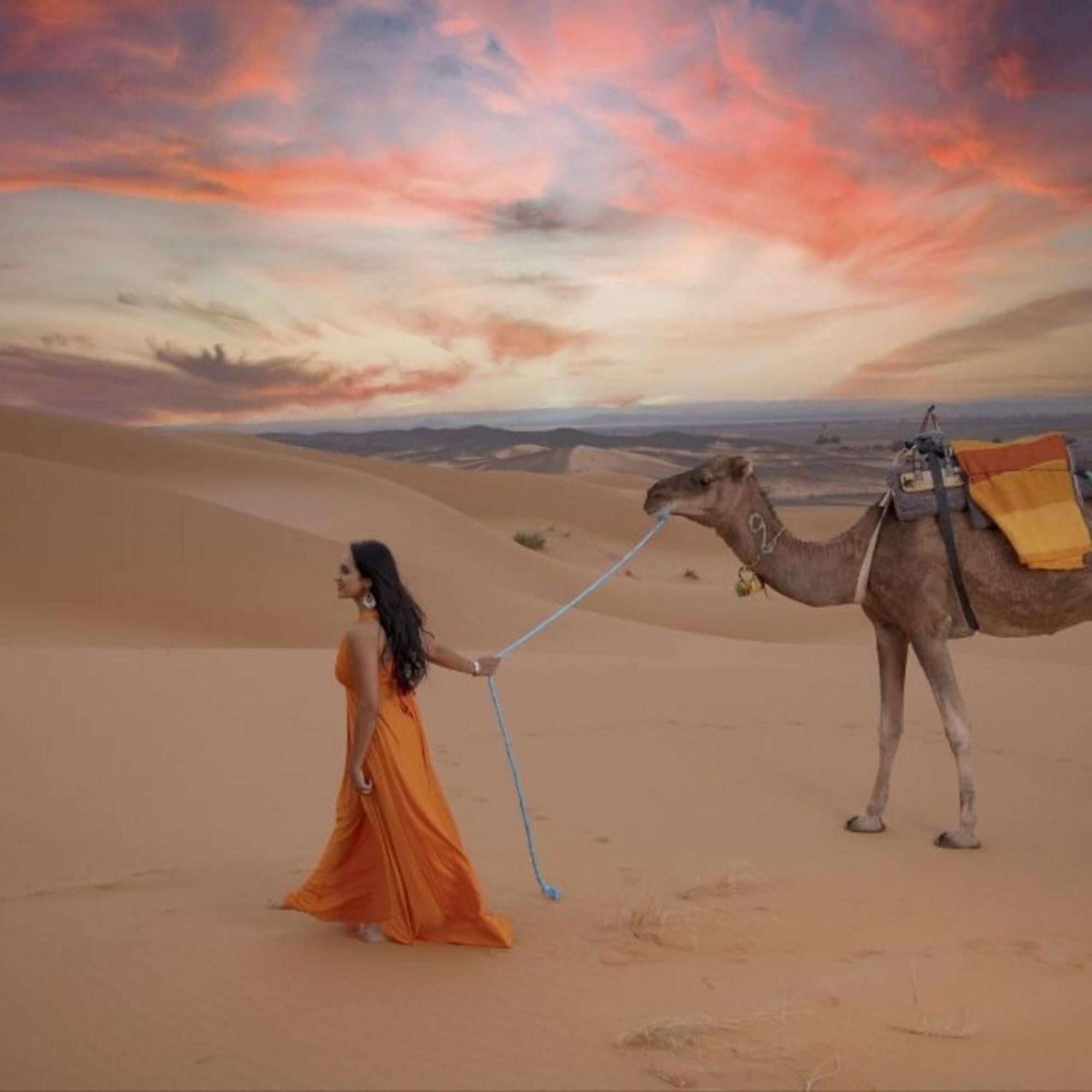 ホテル Unique Sahara Camp メルズーガ エクステリア 写真